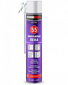 Пена монтажная Donewell 55 1000гр бытовая